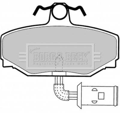 BBP1332 BORG & BECK Комплект тормозных колодок, дисковый тормоз