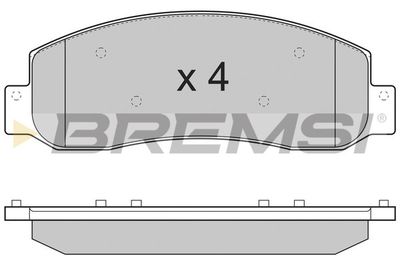 BP3306 BREMSI Комплект тормозных колодок, дисковый тормоз