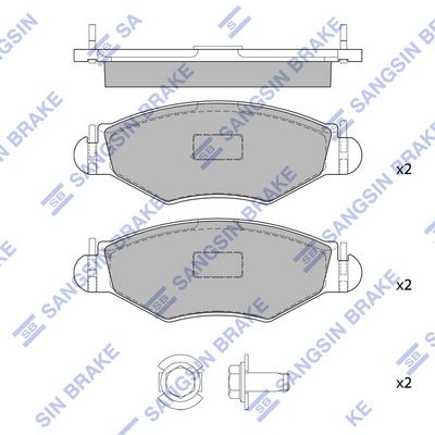 SP1179 Hi-Q Комплект тормозных колодок, дисковый тормоз