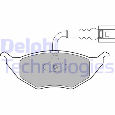 LP1736 DELPHI Комплект тормозных колодок, дисковый тормоз