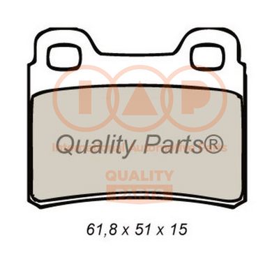 70421011 IAP QUALITY PARTS Комплект тормозных колодок, дисковый тормоз