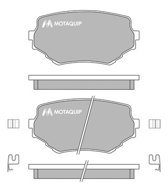 LVXL161 MOTAQUIP Комплект тормозных колодок, дисковый тормоз