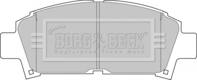 BBP1440 BORG & BECK Комплект тормозных колодок, дисковый тормоз