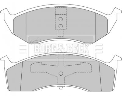 BBP1465 BORG & BECK Комплект тормозных колодок, дисковый тормоз