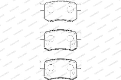 WBP23652A WAGNER Комплект тормозных колодок, дисковый тормоз
