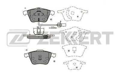 BS2923 ZEKKERT Комплект тормозных колодок, дисковый тормоз