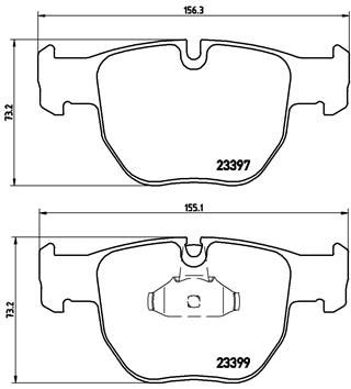 P44012 BREMBO Комплект тормозных колодок, дисковый тормоз