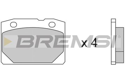 BP2065 BREMSI Комплект тормозных колодок, дисковый тормоз