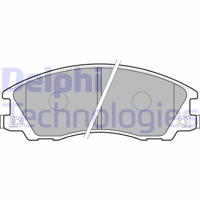 LP1853 DELPHI Комплект тормозных колодок, дисковый тормоз