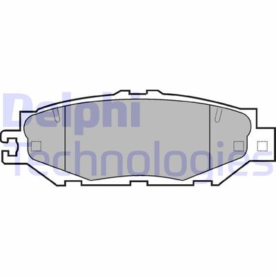 LP939 DELPHI Комплект тормозных колодок, дисковый тормоз