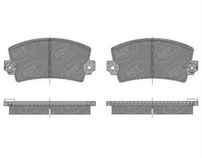 SP485PR SCT - MANNOL Комплект тормозных колодок, дисковый тормоз