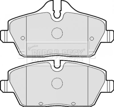 BBP2051 BORG & BECK Комплект тормозных колодок, дисковый тормоз