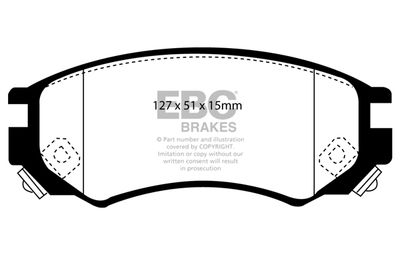 DP1101 EBC Brakes Комплект тормозных колодок, дисковый тормоз