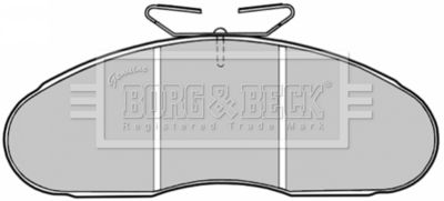 BBP1126 BORG & BECK Комплект тормозных колодок, дисковый тормоз