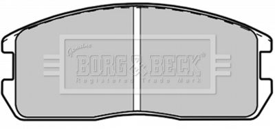 BBP1200 BORG & BECK Комплект тормозных колодок, дисковый тормоз