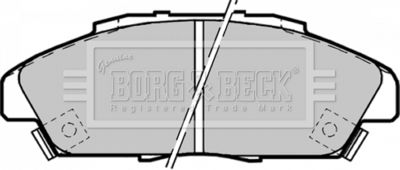 BBP1170 BORG & BECK Комплект тормозных колодок, дисковый тормоз