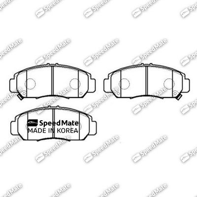 SMBPJ274 SpeedMate Комплект тормозных колодок, дисковый тормоз