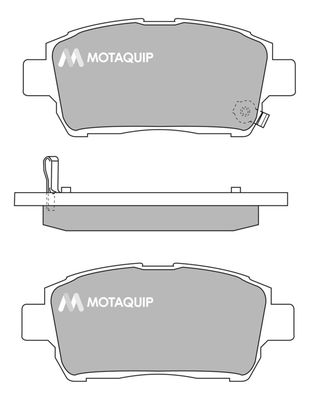 LVXL1012 MOTAQUIP Комплект тормозных колодок, дисковый тормоз