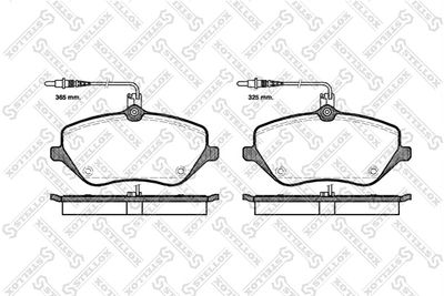 1112004SX STELLOX Комплект тормозных колодок, дисковый тормоз