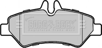 BBP1975 BORG & BECK Комплект тормозных колодок, дисковый тормоз
