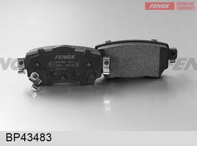 BP43483 FENOX Комплект тормозных колодок, дисковый тормоз