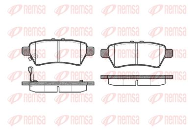 118801 REMSA Комплект тормозных колодок, дисковый тормоз
