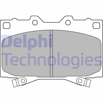 LP1308 DELPHI Комплект тормозных колодок, дисковый тормоз