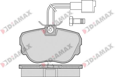 N09314 DIAMAX Комплект тормозных колодок, дисковый тормоз