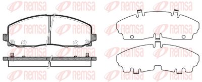 148404 REMSA Комплект тормозных колодок, дисковый тормоз