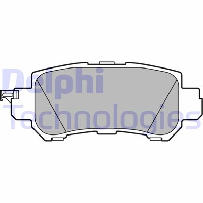 LP2482 DELPHI Комплект тормозных колодок, дисковый тормоз