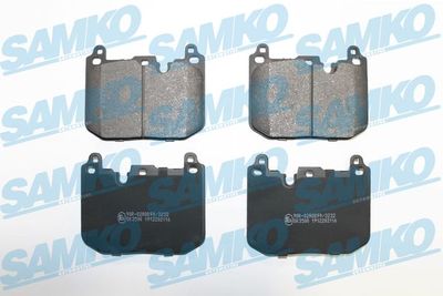 5SP2116 SAMKO Комплект тормозных колодок, дисковый тормоз
