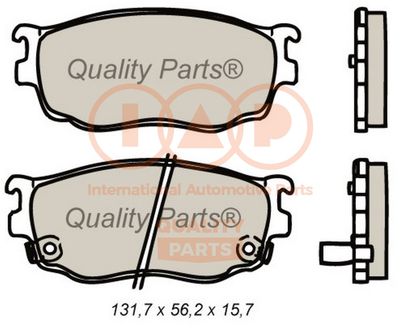 70411056 IAP QUALITY PARTS Комплект тормозных колодок, дисковый тормоз