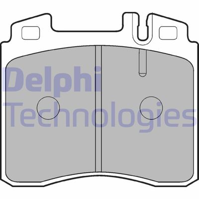 LP842 DELPHI Комплект тормозных колодок, дисковый тормоз