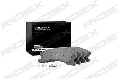 402B0304 RIDEX Комплект тормозных колодок, дисковый тормоз