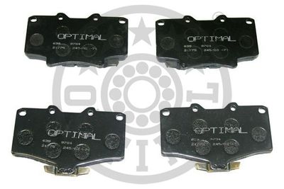 BP09880 OPTIMAL Комплект тормозных колодок, дисковый тормоз