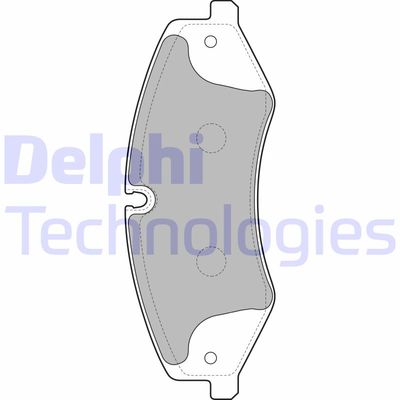 LP2176 DELPHI Комплект тормозных колодок, дисковый тормоз