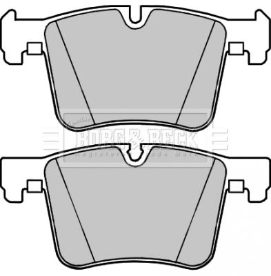 BBP2315 BORG & BECK Комплект тормозных колодок, дисковый тормоз