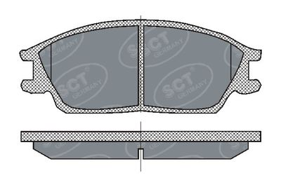 SP207PR SCT - MANNOL Комплект тормозных колодок, дисковый тормоз