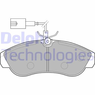 LP1749 DELPHI Комплект тормозных колодок, дисковый тормоз