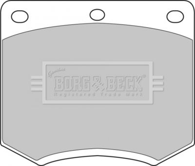 BBP1095 BORG & BECK Комплект тормозных колодок, дисковый тормоз