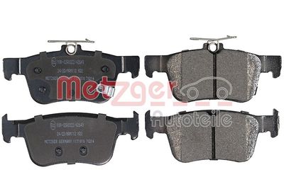 1171010 METZGER Комплект тормозных колодок, дисковый тормоз