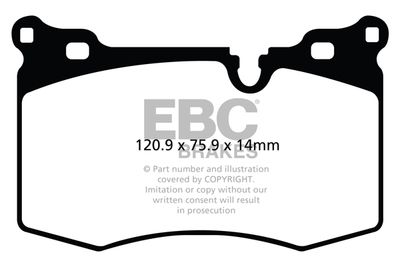 DP51854NDX EBC Brakes Комплект тормозных колодок, дисковый тормоз