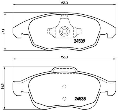 FK20044 KAISHIN Комплект тормозных колодок, дисковый тормоз