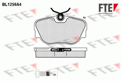 BL1256A4 FTE Комплект тормозных колодок, дисковый тормоз