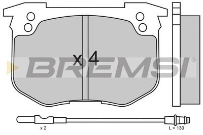 BP2159 BREMSI Комплект тормозных колодок, дисковый тормоз