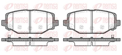 148304 REMSA Комплект тормозных колодок, дисковый тормоз
