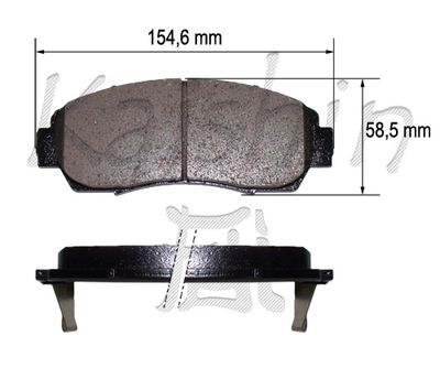 FK5153 KAISHIN Комплект тормозных колодок, дисковый тормоз