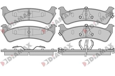 N09780 DIAMAX Комплект тормозных колодок, дисковый тормоз