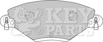 KBP1722 KEY PARTS Комплект тормозных колодок, дисковый тормоз
