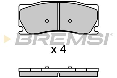 BP3698 BREMSI Комплект тормозных колодок, дисковый тормоз